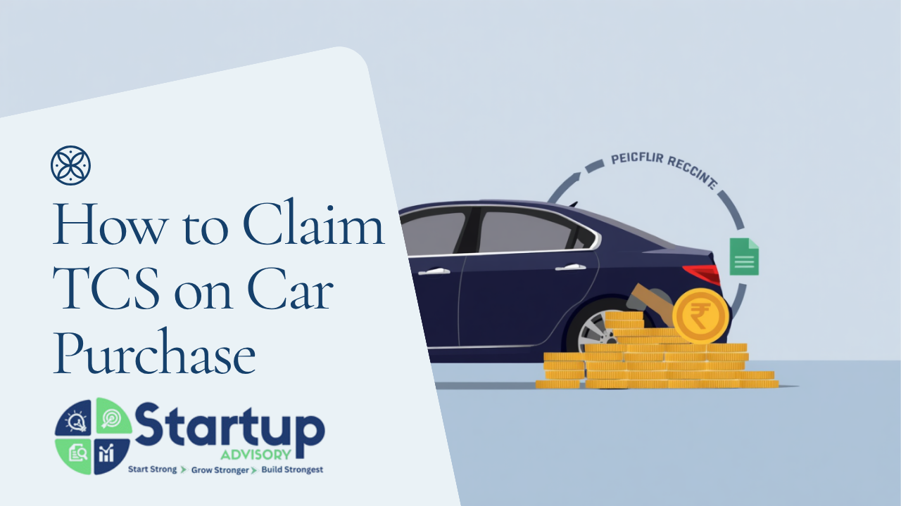 How to claim TCS paid on a car purchase
