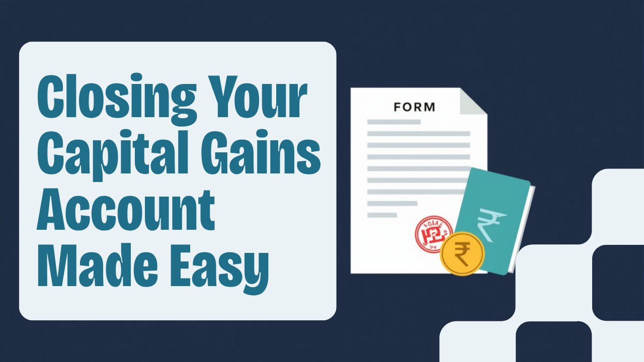 How to close a Capital Gains Account Scheme (CGAS) account - Form G with Assessing Officer approval submitted to the bank