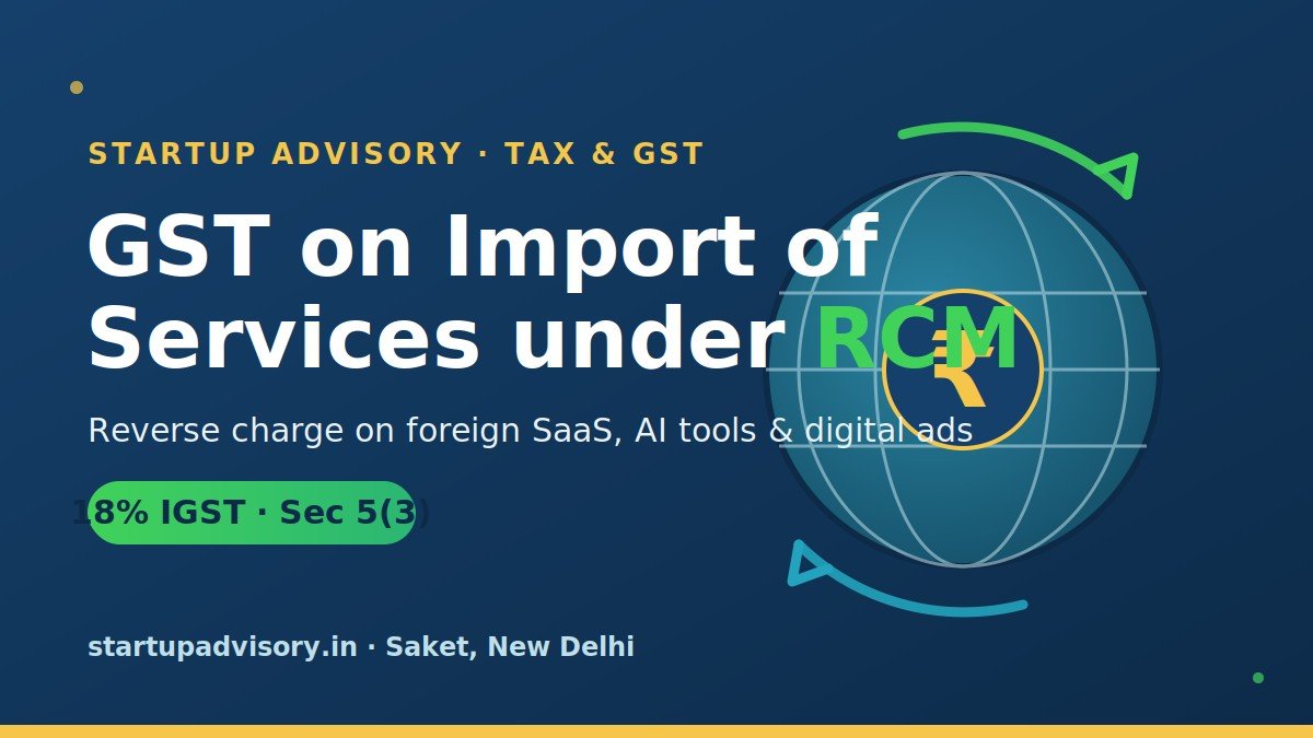 GST on import of services under RCM - 18% IGST reverse charge on foreign SaaS, AI tools and digital advertising