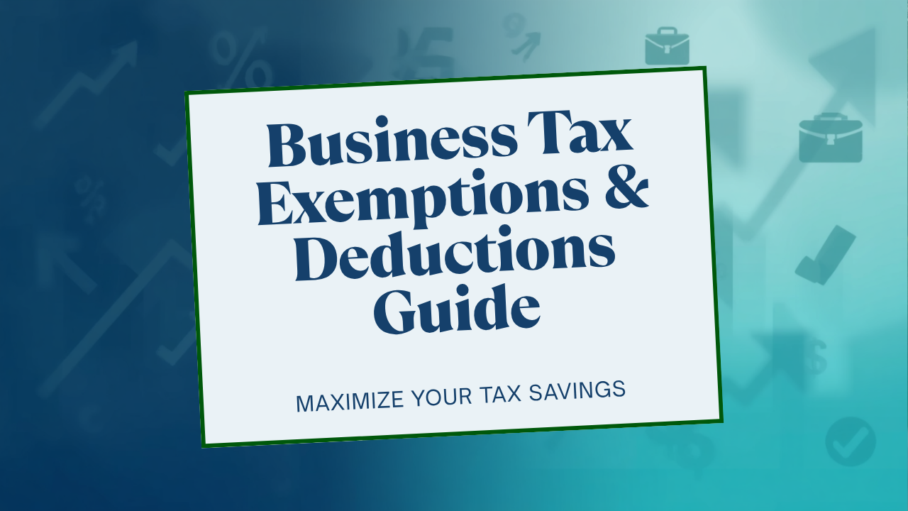 Tax exemptions and deductions for businesses - 60+ sections across industries
